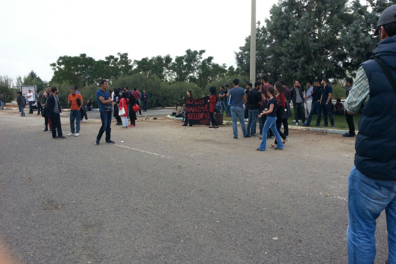 Harran Üniversitesi öğrencileri eylem yaptı